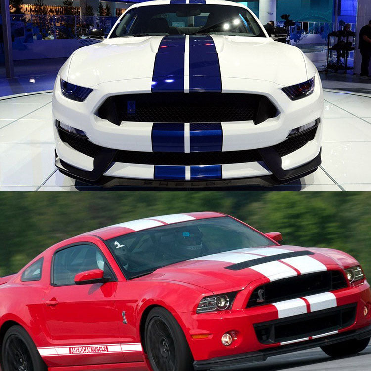For Ford Mustang Racing Stripes Hood Decals & Body Sport Stripe Kit