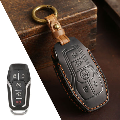 For Ford Mustang Leather Key Fob Cover