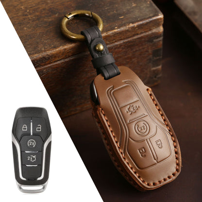 For Ford Mustang Leather Key Fob Cover