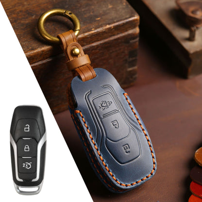 For Ford Mustang Leather Key Fob Cover
