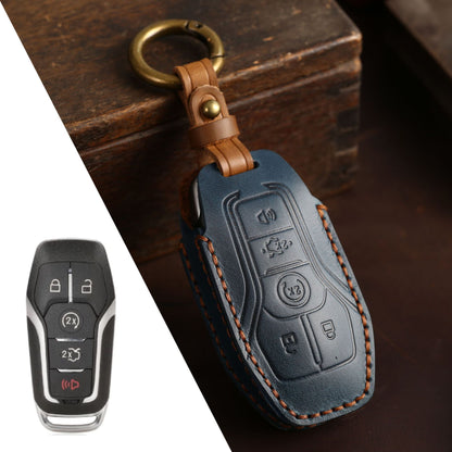 For Ford Mustang Leather Key Fob Cover