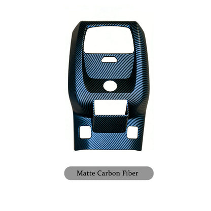 For Ford Mustang Mach-E Rear Row Anti-Kick Guard Cover Carbon Fiber Style