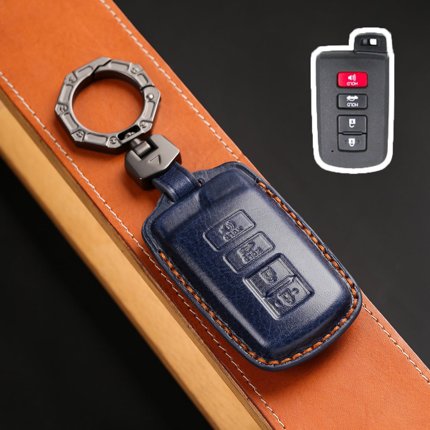 For Toyota 4Runner Sienna Leather Key Fob Cover