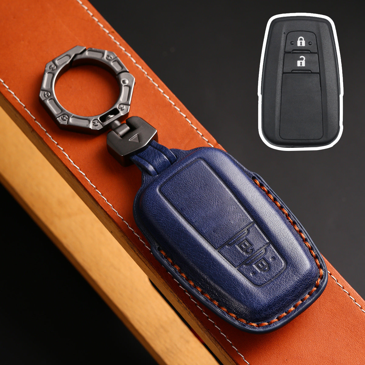 For Toyota 4Runner Sienna Leather Key Fob Cover
