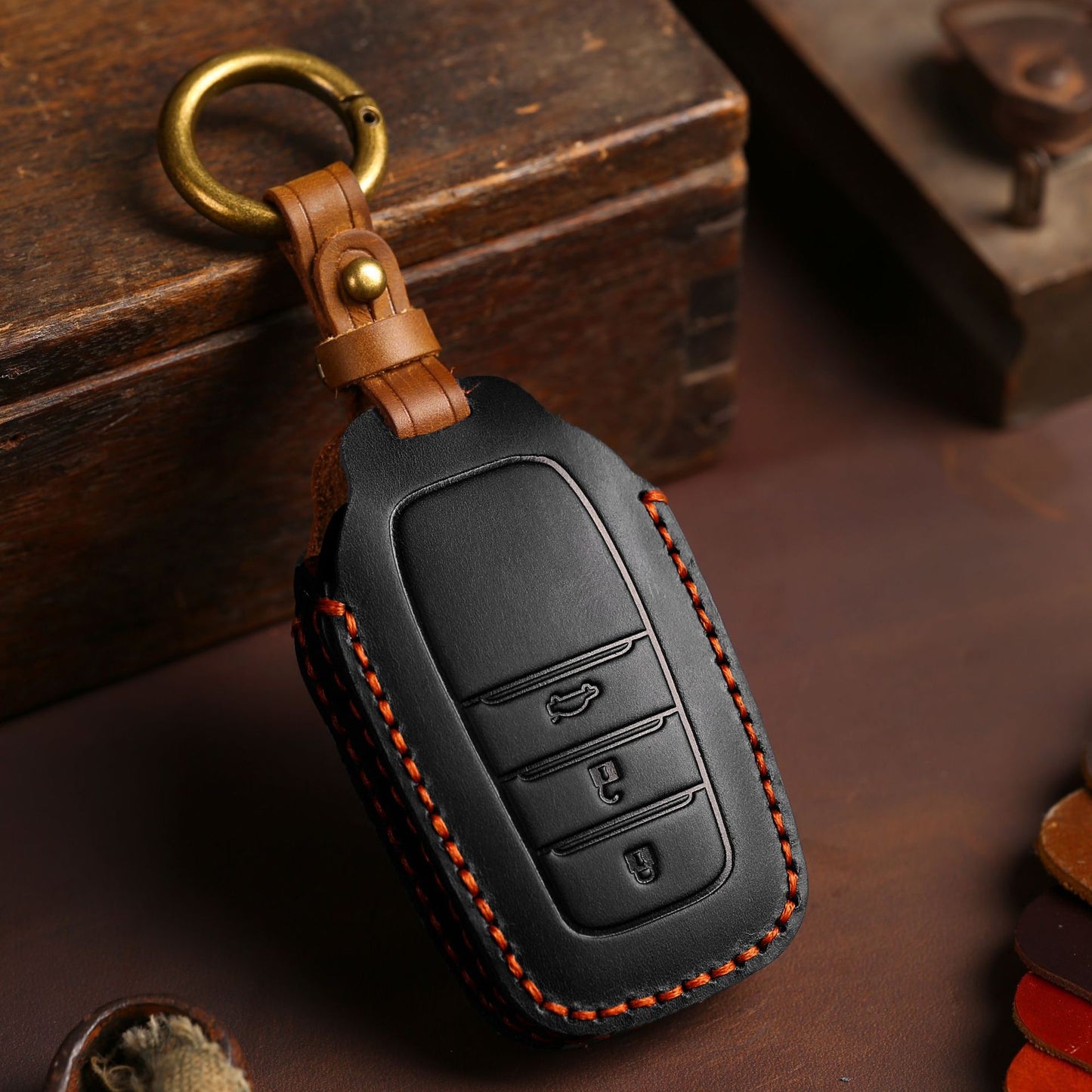 For Toyota CHR Leather Key Fob Cover