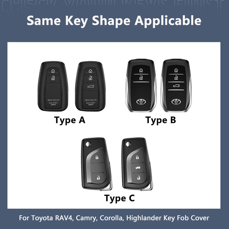 For Toyota Rav4 Key Fob Cover 2 Button,3 and 4 Button