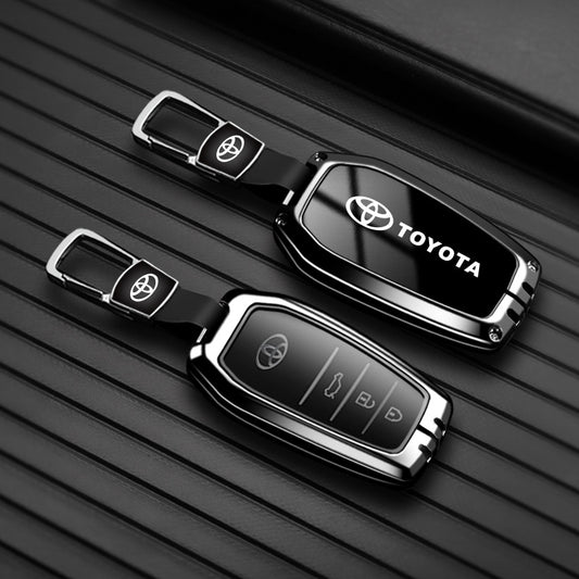 Evtesparts Zinc Alloy Key Fob Cover for Toyota Corolla