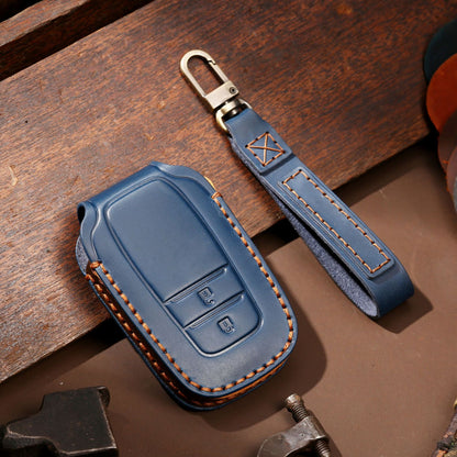 For Toyota Tundra Genuine Leather Key Fob Cover 2, 3,  4, 5 and 6 Button