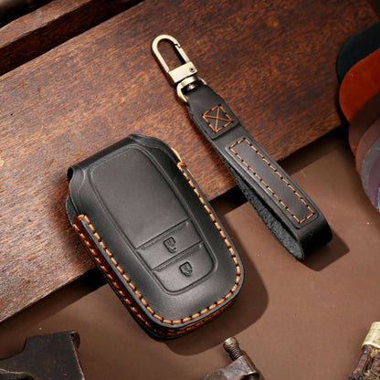 For Toyota Tundra Genuine Leather Key Fob Cover 2, 3,  4, 5 and 6 Button