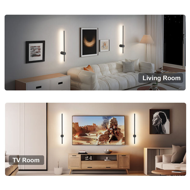 Modern LED Rechargeable Wall Sconces With Remote Control (No Drilling)
