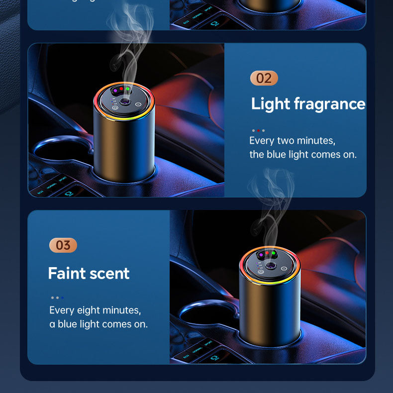 Smart Car Air Fresheners Diffuser With Star Projector and Auto Spray