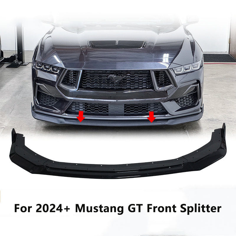 For 2024+ Ford Mustang GT Front Splitter