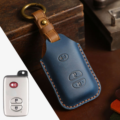 For Toyota Land Cruiser Leather Key Fob Cover