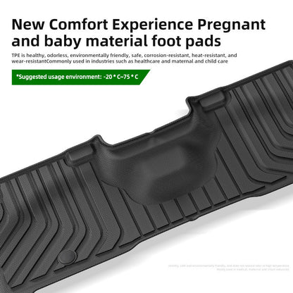 TPE Car Floor Mats and Seat-Back Mat For Ford Expedition 2018-2025 (7-Seater）