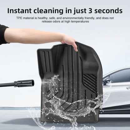 TPE Car Floor Mats and Seat-Back Mat For Ford Expedition 2018-2025 (7-Seater）