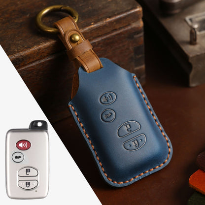 For Toyota Land Cruiser Leather Key Fob Cover