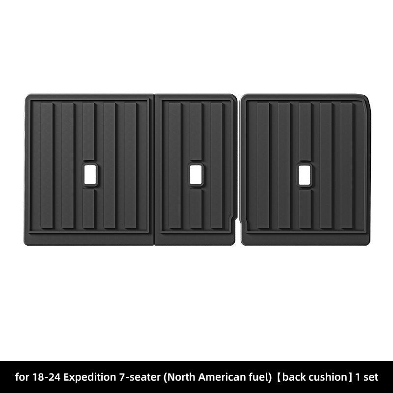 TPE Car Floor Mats and Seat-Back Mat For Ford Expedition 2018-2025 (7-Seater）