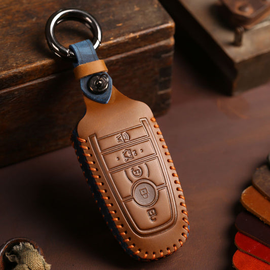 For Ford Fusion Leather Key Fob Cover