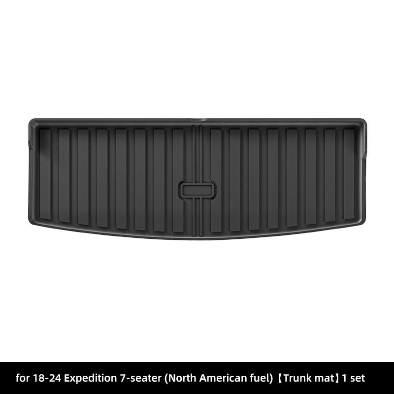 TPE Car Floor Mats and Seat-Back Mat For Ford Expedition 2018-2025 (7-Seater）