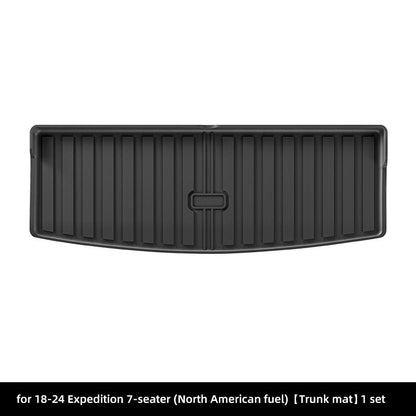 TPE Car Floor Mats and Seat-Back Mat For Ford Expedition 2018-2025 (7-Seater）