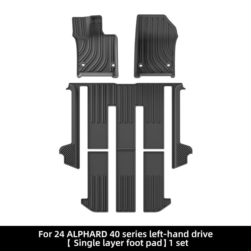 Evtesparts TPE Car Floor Mats & Trunk Mats For Toyota Alphard 40 Series 2023+