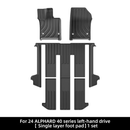 Evtesparts TPE Car Floor Mats & Trunk Mats For Toyota Alphard 40 Series 2023+