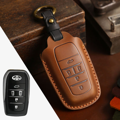 Premium Leather Key Cover Case For Toyota Alphard