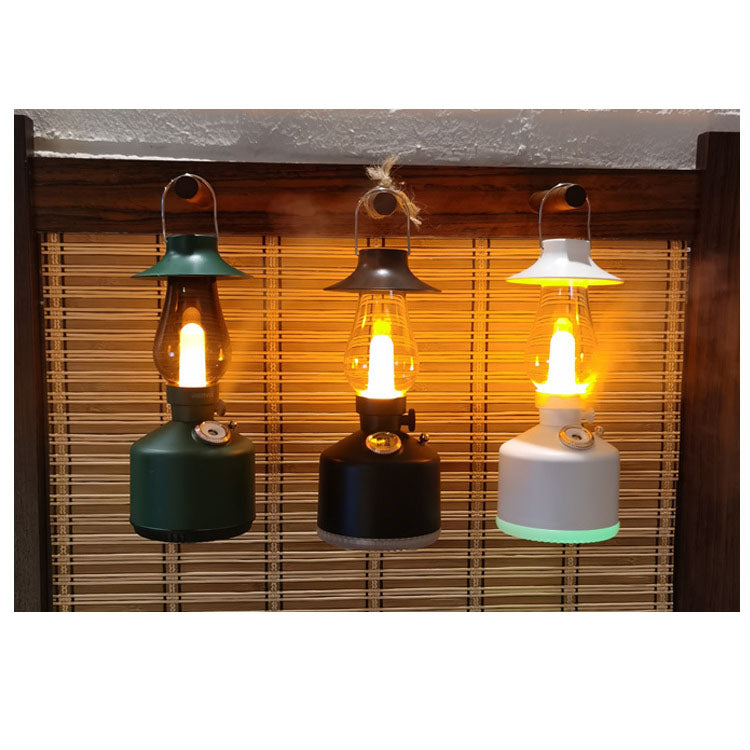 Retro Kerosene Lamp Wireless Humidifier Bedroom Desktop Home Outdoor Portable Camping Aroma Diffuser