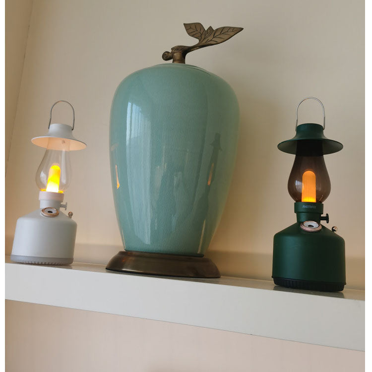 Retro Kerosene Lamp Wireless Humidifier Bedroom Desktop Home Outdoor Portable Camping Aroma Diffuser