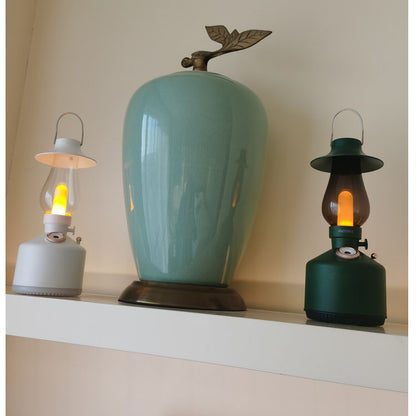 Retro Kerosene Lamp Wireless Humidifier Bedroom Desktop Home Outdoor Portable Camping Aroma Diffuser