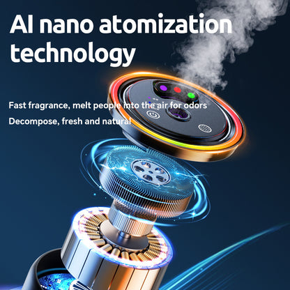 Smart Car Air Fresheners Diffuser With Star Projector and Auto Spray