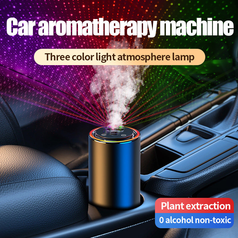 Smart Car Air Fresheners Diffuser With Star Projector and Auto Spray