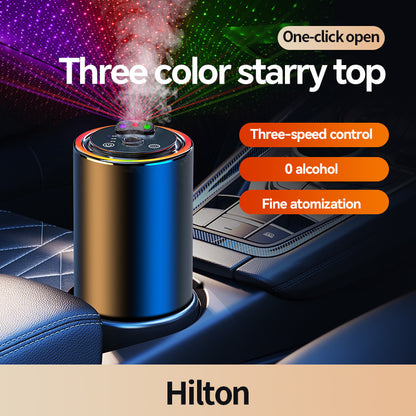 Smart Car Air Fresheners Diffuser With Star Projector and Auto Spray