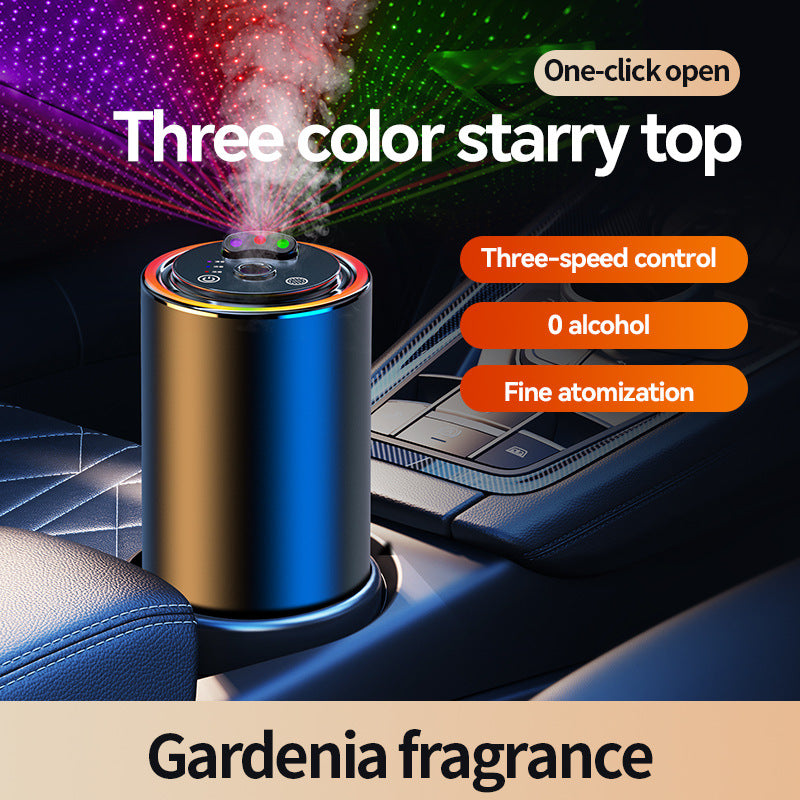 Smart Car Air Fresheners Diffuser With Star Projector and Auto Spray
