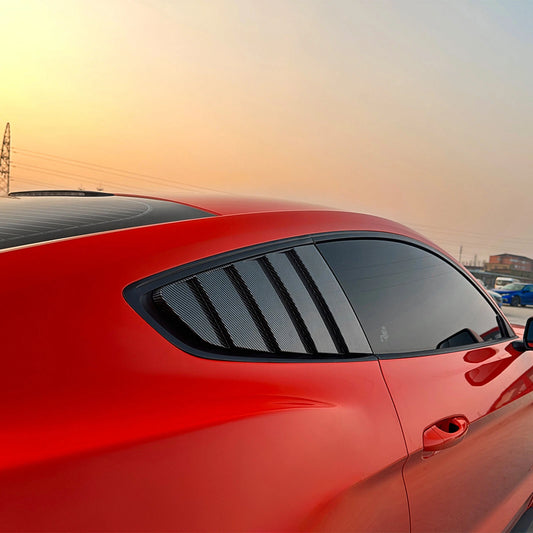 Rear Window Louvers For Ford Mustang MK6 2015-2023