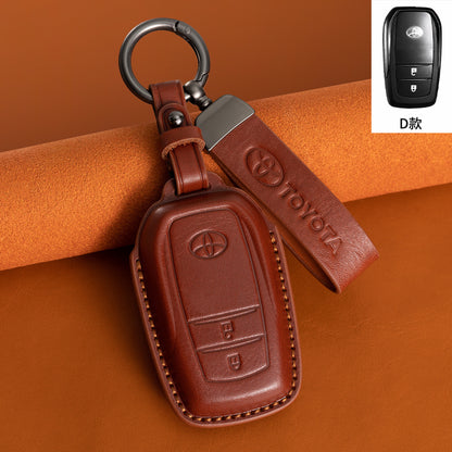 Evtesparts Leather Key Fob Case for Toyota RAV4