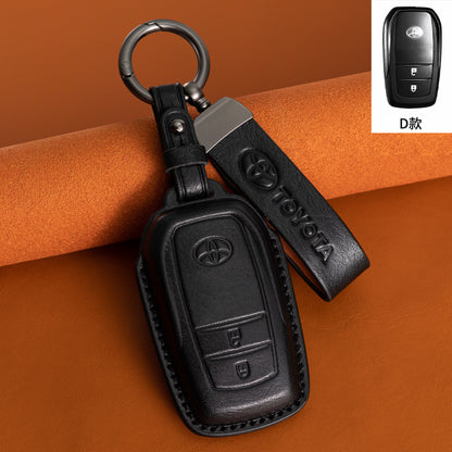 Evtesparts Leather Key Fob Case for Toyota RAV4