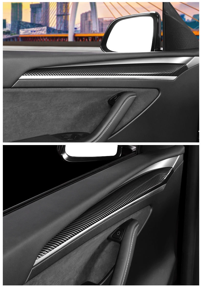 Tesla Model 3/Y Front Door Panel Trim Caps- 2 PCS