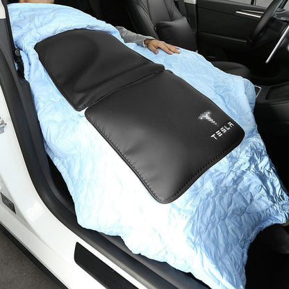 Tesla Throw Pillow & Sleep Quilt Fit For Tesla Owners To Rest In-Car