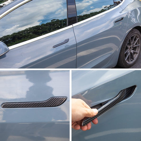 Tesla Model 3/Y Carbon Fiber Door Handle Cover Wrap