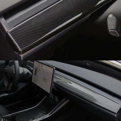 Model 3 Y Carbon Fiber Dashboard Cover Dash Wrap