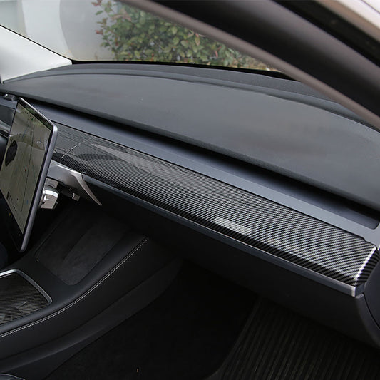 Model 3 Y Carbon Fiber Dashboard Cover Dash Wrap