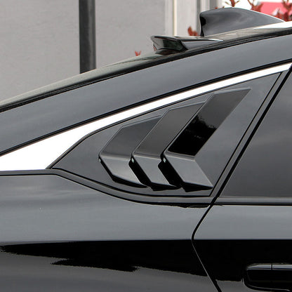 Model 3 Y Rear Triangle Shutter Window Louver Cover Trim