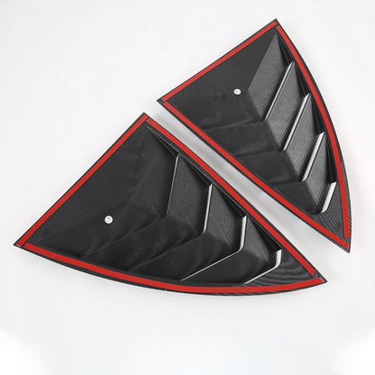 Model 3 Y Rear Triangle Shutter Window Louver Cover Trim